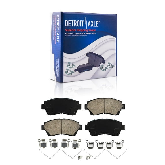Detroit Axle - Front Brakes Brake Pads Replacement for Toyota Camry Sienna Lexus SC300 Fits select: 2000 TOYOTA CAMRY CE/LE/XLE, 2000-2002 TOYOTA SIENNA LE/XLE
