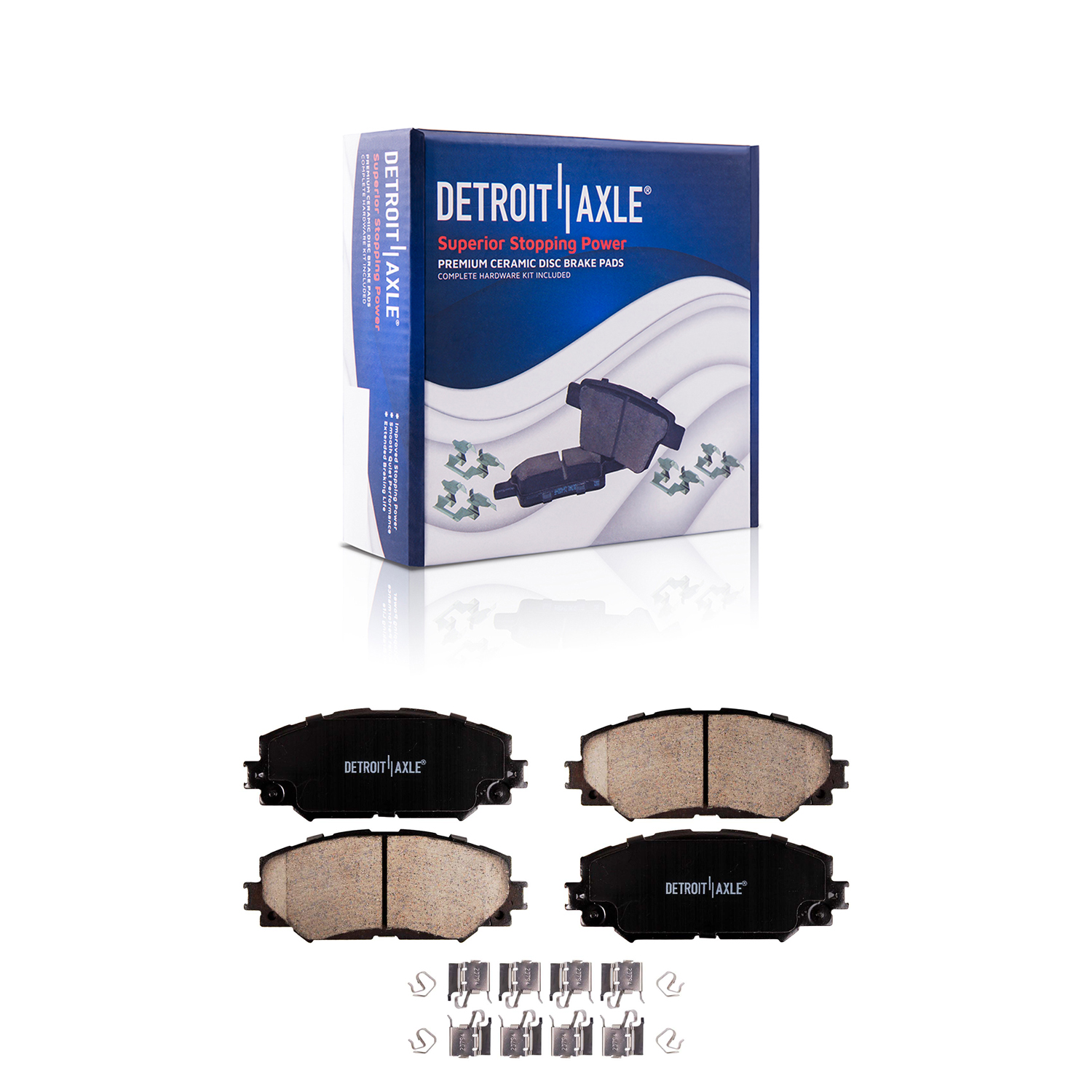 Detroit Axle Front Brakes Brake Pads Replacement for Toyota Rav4