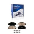 thumbnail image 1 of Detroit Axle - Front Brake Pads for Toyota Corolla RAV4 Matrix Prius V, Scion xB xD Pontiac Vibe Lexus HS250h Ceramic Brake Pads w/ Hardware Replacement, 1 of 7