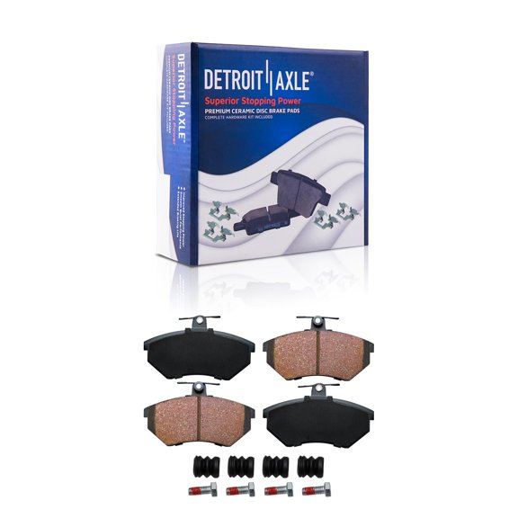 Detroit Axle - Front Brakes Brake Pads Replacement for Volkswagen Golf Cabrio Passat Fits select: 2001-2002 VOLKSWAGEN CABRIO GLX, 1998-2000 VOLKSWAGEN CABRIO GLS