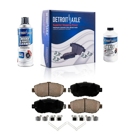 Detroit Axle - Front Brakes Brake Pads Replacement for Lexus SC430 GS300 GS430 IS300 Toyota Supra