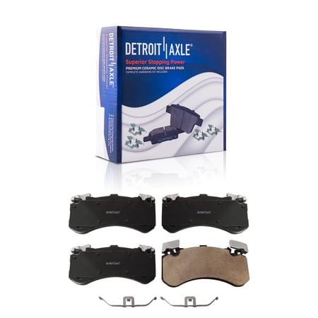 Detroit Axle - Front Brakes Brake Pads w/Hardware Replacement for Audi A8 Quattro S6 S7 S8 Fits select: 2016 AUDI S7 PRESTIGE, 2016 AUDI S6 PRESTIGE