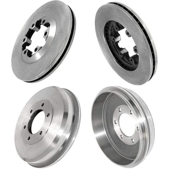 Detroit Axle - Front Brakes and Rotors Brake Rear Brake Drums Replacement for Chevy Colorado Fits select: 2004-2008 CHEVROLET COLORADO, 2004-2008 GMC CANYON
