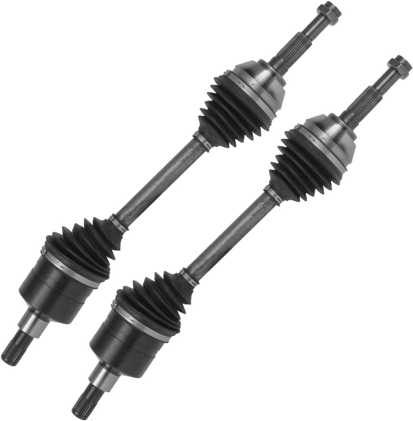Detroit Axle - Front CV Axles for 2002-2009 Chevy Trailblazer EXT Buick Rainier GMC Envoy XL XUV Olds Bravada Isuzu Ascender Saab 9-7x, 2003 2004 2005 2006 2007 2008 CV Axle Shaft Replacement