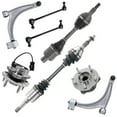 thumbnail image 1 of Detroit Axle - Front CV Axles + Lower Control Arm + Wheel Bearing & Hub Assembly + Sway Bars Replacement for 2006 - 2007 Pontiac G6 [3.9L M.T.] - 8pc Set, 1 of 6