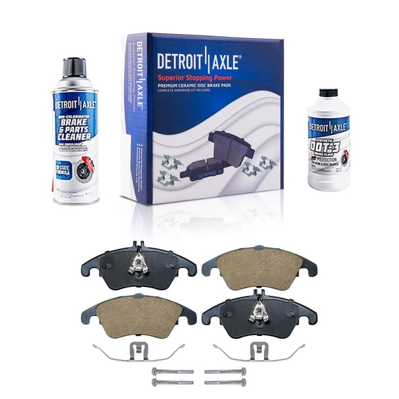 Detroit Axle - Front Brake Pads for Mercedes-Benz C250 C300 C350 CLS400 E250 E300 E350 E400 E550 E550 SLC300 SLK250 SLK300 SLK350 Ceramic Brake Pads