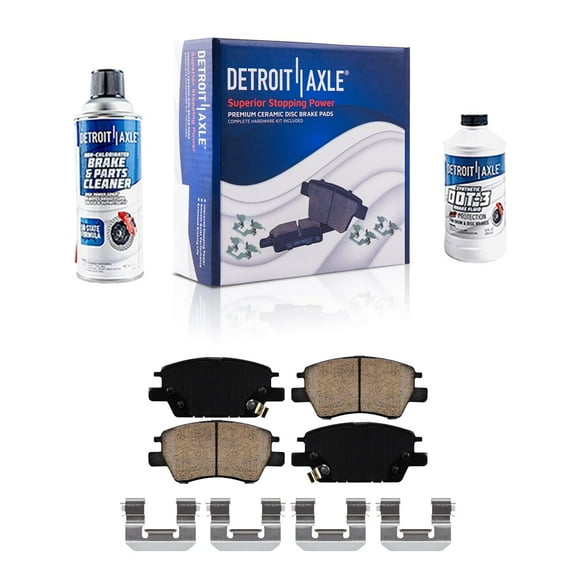Detroit Axle - Front Brake Pads for 2017-2023 Chevrolet Bolt EV 2022-2023 Bolt EUV 2016 -2019 Cruze Volt, Ceramic Brake Pads 2018 2020 Replacement