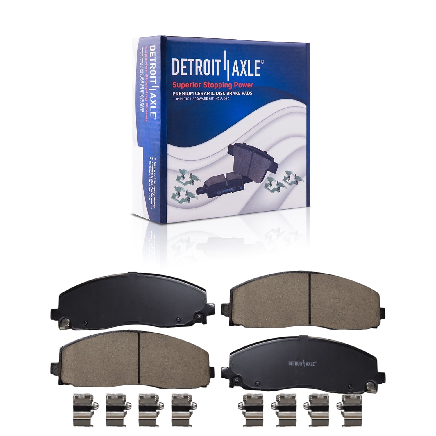 Detroit Axle - Front Ceramic Brake Pads for Jeep 2018-2023 Wrangler ...
