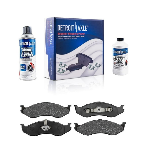 Detroit Axle - Front Brake Pads for Jeep Cherokee Comanche Grand Cherokee TJ Wrangler