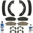 thumbnail image 1 of Detroit Axle - Front Ceramic Brake Pads Rear Brake Shoes Kit Replacement for 2004 Nissan Pathfinder - 6pc Set, 1 of 6