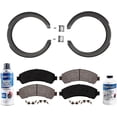 thumbnail image 1 of Detroit Axle - Brake Kit for Chevy S10 Blazer GMC Sonoma Jimmy Isuzu Hombre Oldsmobile Bravada, Front Ceramic Brake Pads Rear Brake Shoes Replacement, 1 of 6