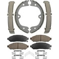 thumbnail image 1 of Detroit Axle - Front Ceramic Brake Pads + Rear Brake Shoes Replacement for Nissan Frontier Pathfinder Equator Xterra - 4pc Set, 1 of 1