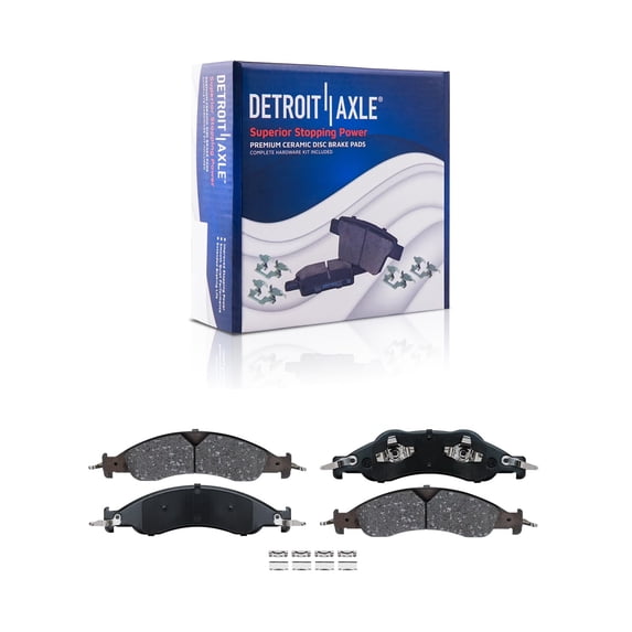 Detroit Axle - Front Ceramic Brake Pads Replacement for 2007-2009 Ford Expedition 2007-2010 Lincoln Navigator