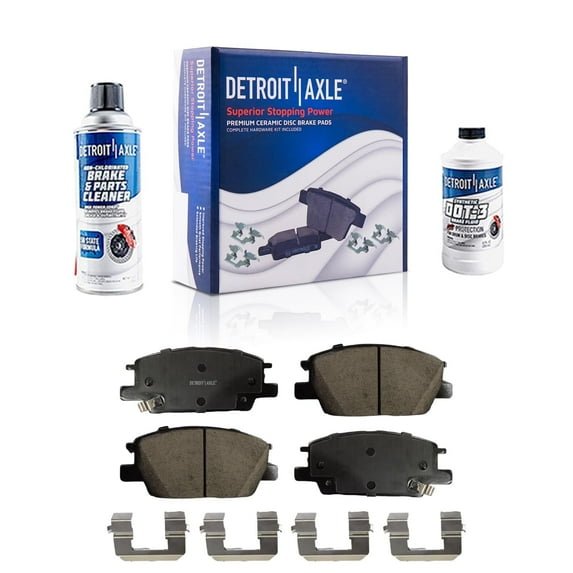Detroit Axle - Front Ceramic Brake Pads for 16-21 Chevrolet Malibu 18-20 Equinox Gmc Terrain Buick Regal Sportback Regal Tourx 17-19 Lacrosse