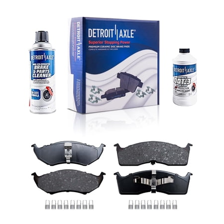 Detroit Axle - Front Ceramic Brake Pads Replacement for Chrysler 300M Concorde LHS Dodge Intrepid Dodge Neon Plymouth Prowler - 2pc Set