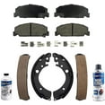thumbnail image 1 of Detroit Axle - Front Ceramic Brake Pads + Rear Brake Shoes Kit for 1992-2000 Honda Civic, 1 of 6