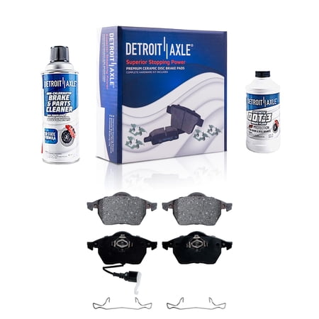 Detroit Axle - Front Ceramic Brake Pads for Audi TT Quattro Volkswagen Golf Jetta Beetle Passat Seat Leon Toledo