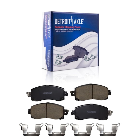 Detroit Axle - Front Ceramic Brake Pads for Subaru Outback Forester Impreza Legacy Crosstrek WRX, 2017 2018 2019 2020 2021 2022 2023