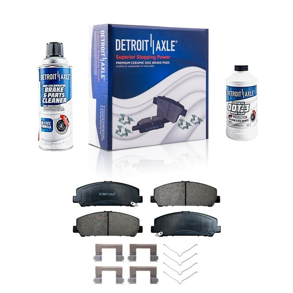 Detroit Axle Front Brake Pads for Nissan Armada Titan Infiniti QX56 Ceramic Brake Pads w/Hardware Replacement