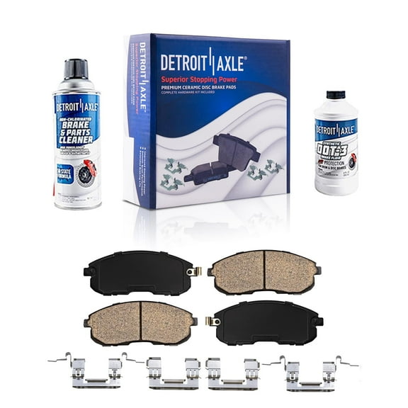 Detroit Axle - Front Ceramic Brake Pads for Nissan Altima Maxima Sentra 350Z Cube Juke Versa INFINITI G35 I30 I35 Suzuki SX4 Crossover