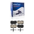 thumbnail image 1 of Detroit Axle - Front Ceramic Brake Pads w/Hardware Replacement for 1999-2004 Toyota Tacoma 6-Lug Wheel Models, 1 of 7