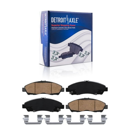 Detroit Axle - Front Ceramic Brake Pads w/Hardware Replacement for Chevrolet Traverse Blazer GMC Acadiabuick Enclave Cadillac XT5 XT6