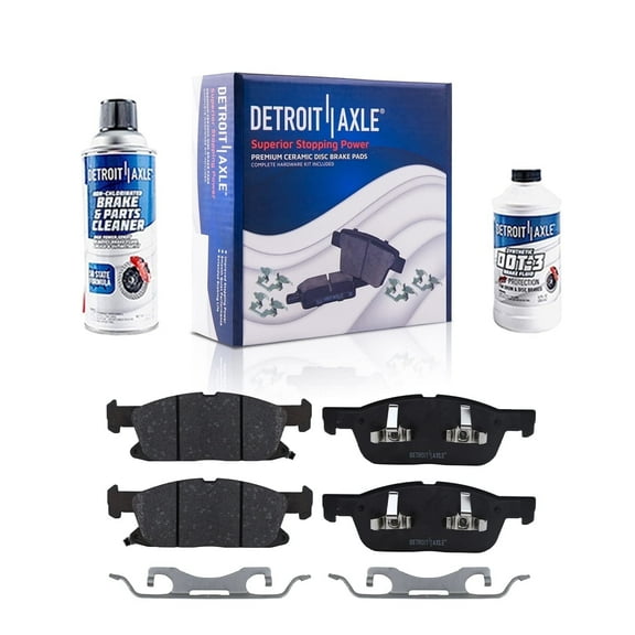 Detroit Axle - Front Ceramic Brake Pads with Hardware for Ford Edge Lincoln MKX Nautilus Corsair