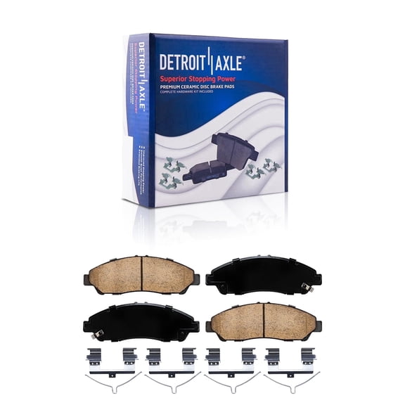 Detroit Axle - Front Brake Pads for 2014-2020 Acura MDX 2016-2022 Honda Pilot 2017-2025 Ridgeline, Ceramic Brake Pads 2015 2018 2019 2021 2023 2024 Replacement