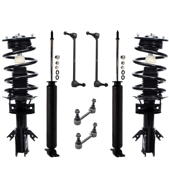 Detroit Axle - 8pc Front Coil Spring Struts Rear Shocks Suspension Kit for 2013 2014 2015 2016 2017 2018 2019 2020 Ford Fusion