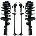 thumbnail image 1 of Detroit Axle - Front Complete Struts Assembly + Stabilizer Sway Bar + Outer Tie Rod Front Suspension Kit Replacement for 1998 - 2003 Toyota Sienna - 6pc Set, 1 of 7