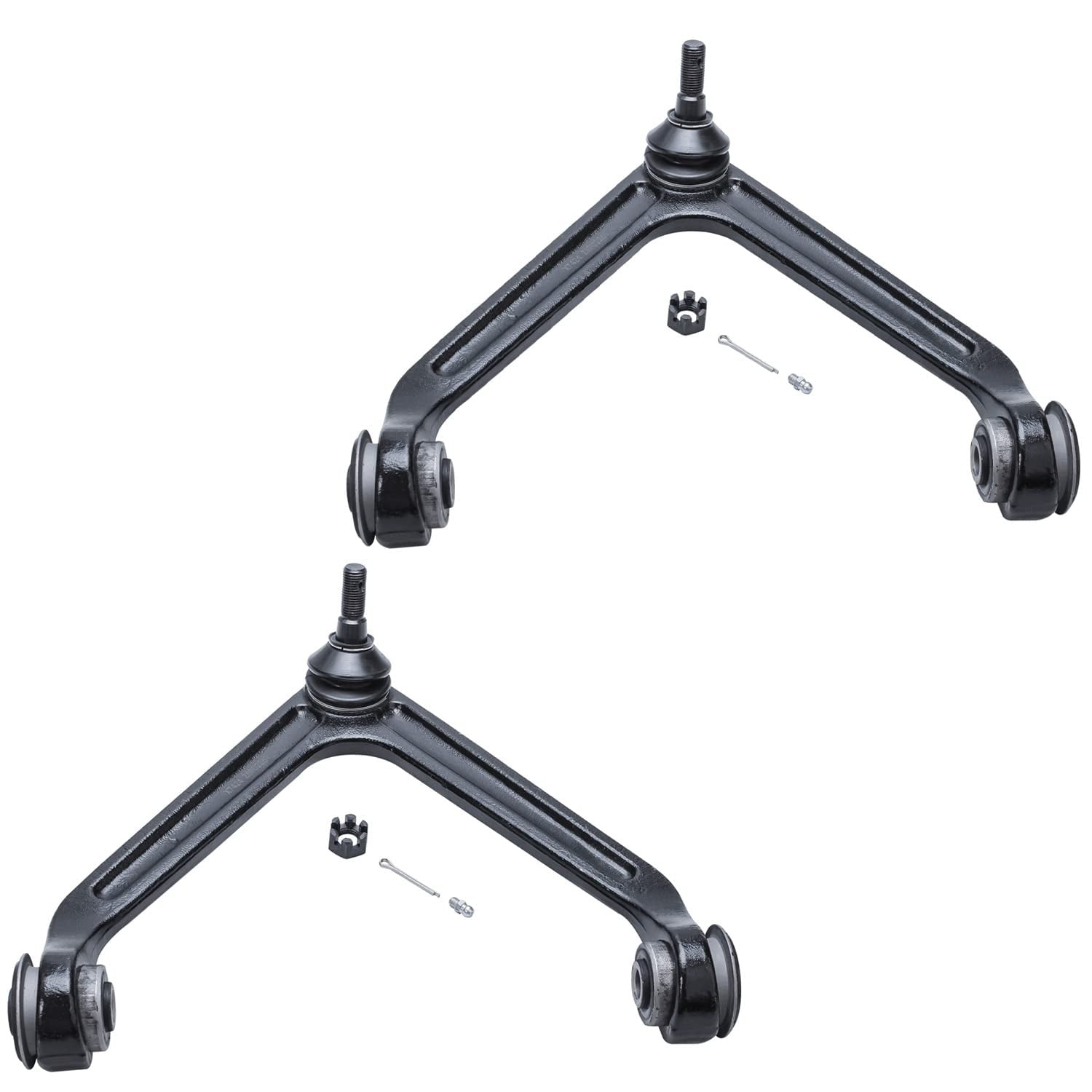 Detroit Axle - Front Control Arms for 2002-2005 Dodge Ram 1500, 2004-2009 Durango Chrysler Aspen, 2 Upper Control Arms w/Ball Joints, Replacement Front Pair Set