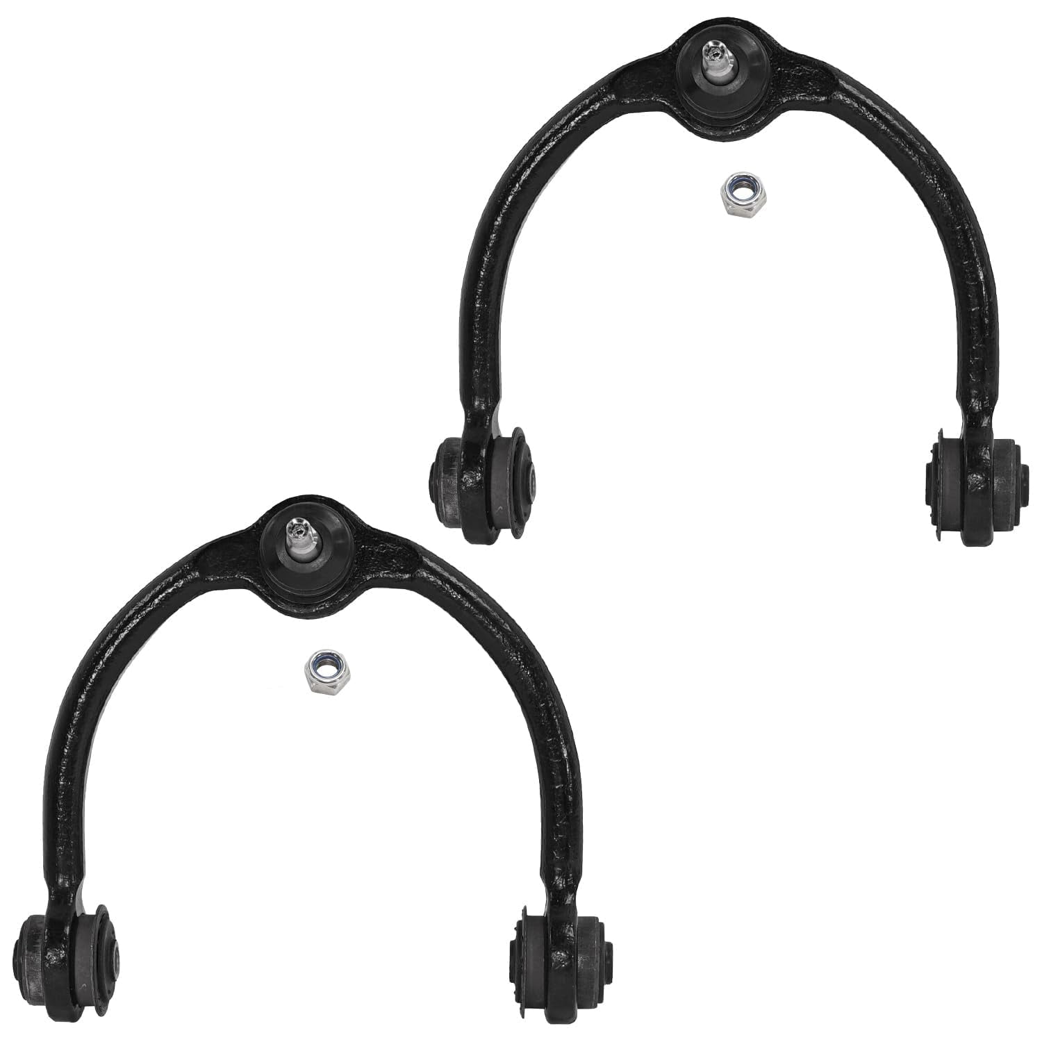 Detroit Axle - Front Control Arms for 2005-2010 Jeep Grand Cherokee Commander 2006 2007 2008 2009, 2 Front Upper Control Arms w/Ball Joints Assembly, Replacement Front Pair