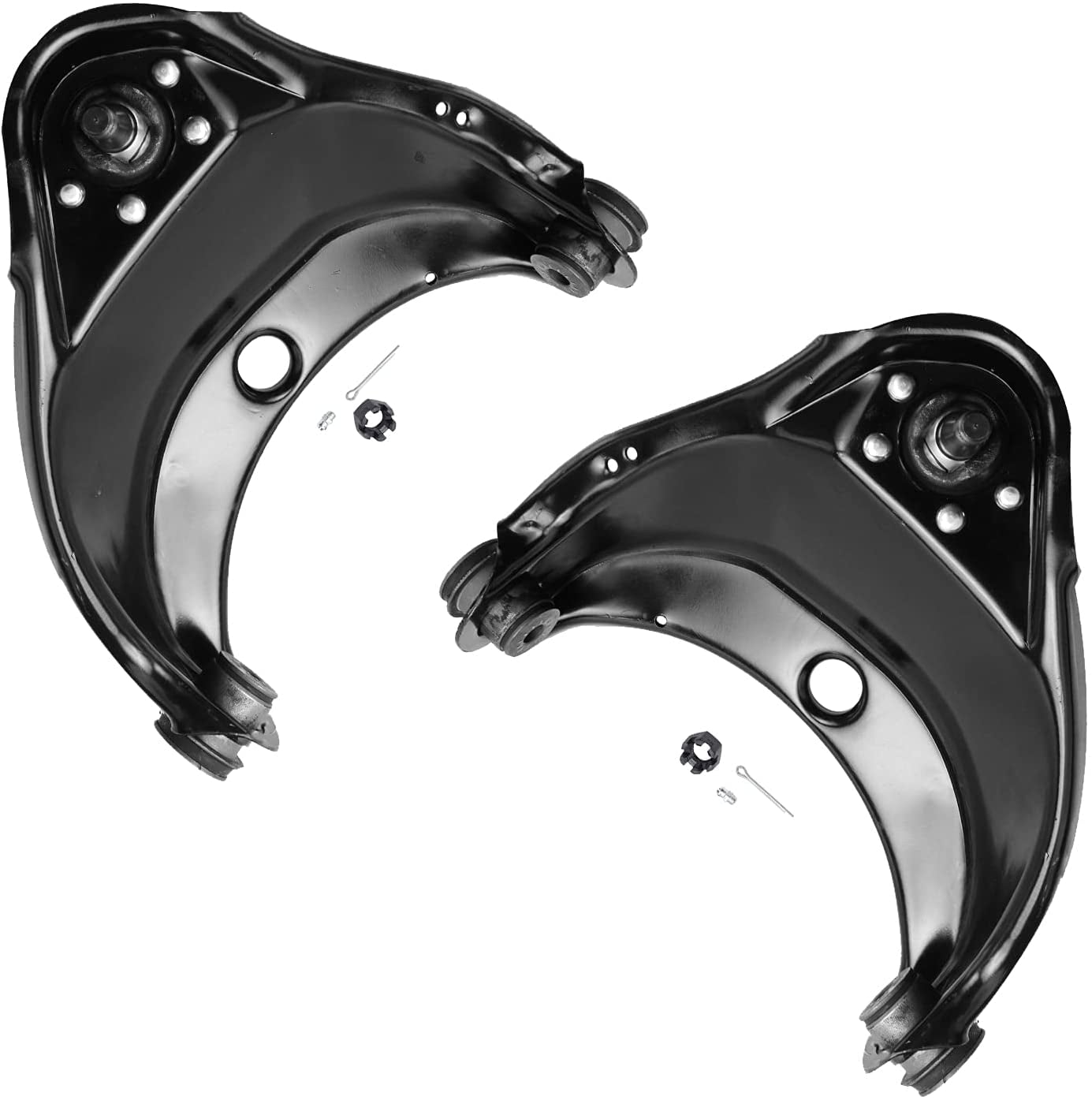 Detroit Axle - Front Control Arms for Chevy GMC C1500 C2500 Express Savana 1500 2500 Tahoe Yukon, 2 Upper Control Arms w/Ball Joints Assembly, Replacement Front Pair