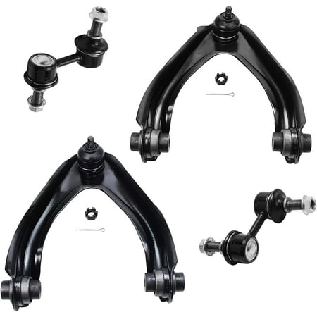 Detroit Axle - Front Control Arms Kit for 1997-2001 Honda CR-V 1998 1999 2000, 2 Upper Control Arms & Ball Joints Assembly, 2 Sway Bar Links Replacement