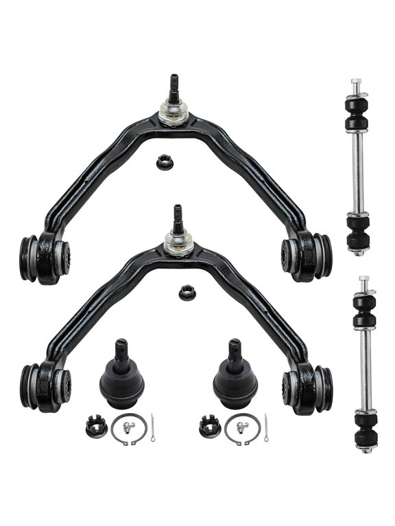 - Front Control Arms Kit for Silverado Suburban Sierra Savana Yukon 1500 Chevy GMC Escalade, 2 Upper Control Arms w/Ball Joints, 2 Lower Ball Joints, 2 Sway Bars Replacement