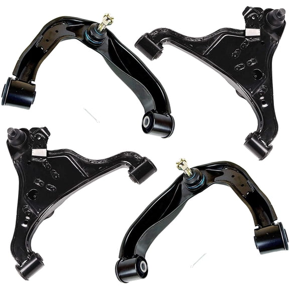 Detroit Axle - Front Control Arms for 2005-2025 Nissan Frontier 2005-2012 Pathfinder 2005-2015 Xterra, 4 Upper Lower Control Arms w/ Ball Joints