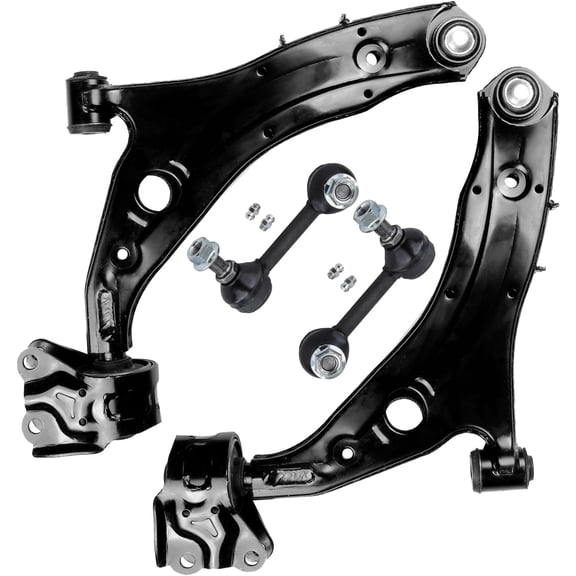 Detroit Axle - Front Control Arms Sway Bars for 2007-2015 Mazda CX-9, 2 Lower Control Arms with Ball Joint Assembly 2 Sway Bar End Links 2008 2009 2010 2011 2012 2013 2014 Replacement