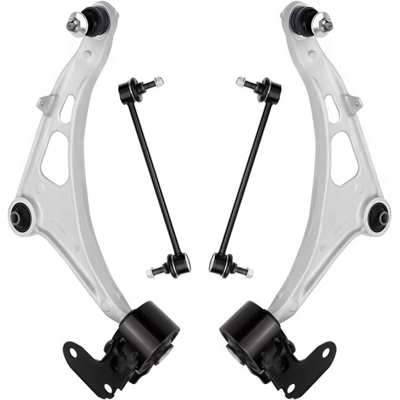 Detroit Axle - Front Control Arms Sway Bars for 2016-2021 Honda Passport Pilot Ridgeline 2 Lower Control Arms with Ball Joints Assembly 2 Sway Bar End Links 2017 2018 2019 2020 Replacement