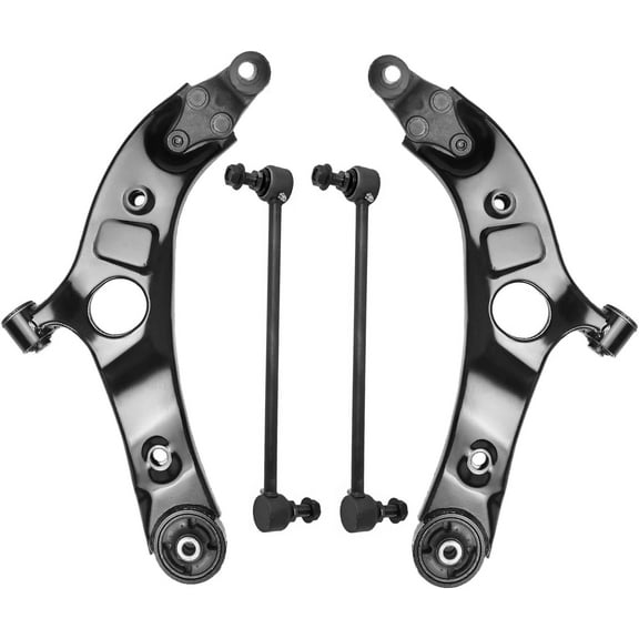 Detroit Axle - Front Control Arms Sway Bars for Hyundai 2015-2018 Santa Fe, 2015-2019 Santa Fe XL, 2 Lower Control Arms with Ball Joints Assembly 2 Stabilizer Sway Bar End Links Replacement