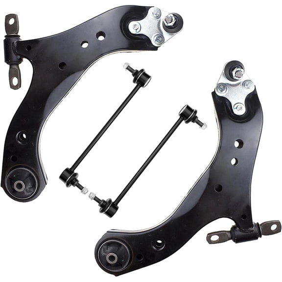 Detroit Axle - Front End Kit for 2018-2024 Toyota Camry 2019-2022 Avalon 2021-2024 Lexus ES250 2019-2024 ES300h ES350, 2 Lower Control Arm with Ball Joints 2 Stabilizer Sway BarsReplacement