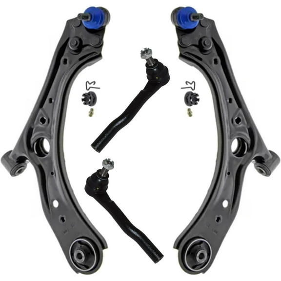 Detroit Axle - Front Control Arms Tie Rods for 2016-2021 Honda HR-V 2 Lower Control Arms with Ball Joints 2 Outer Tie Rods 2017 2018 2019 2020 Replacement