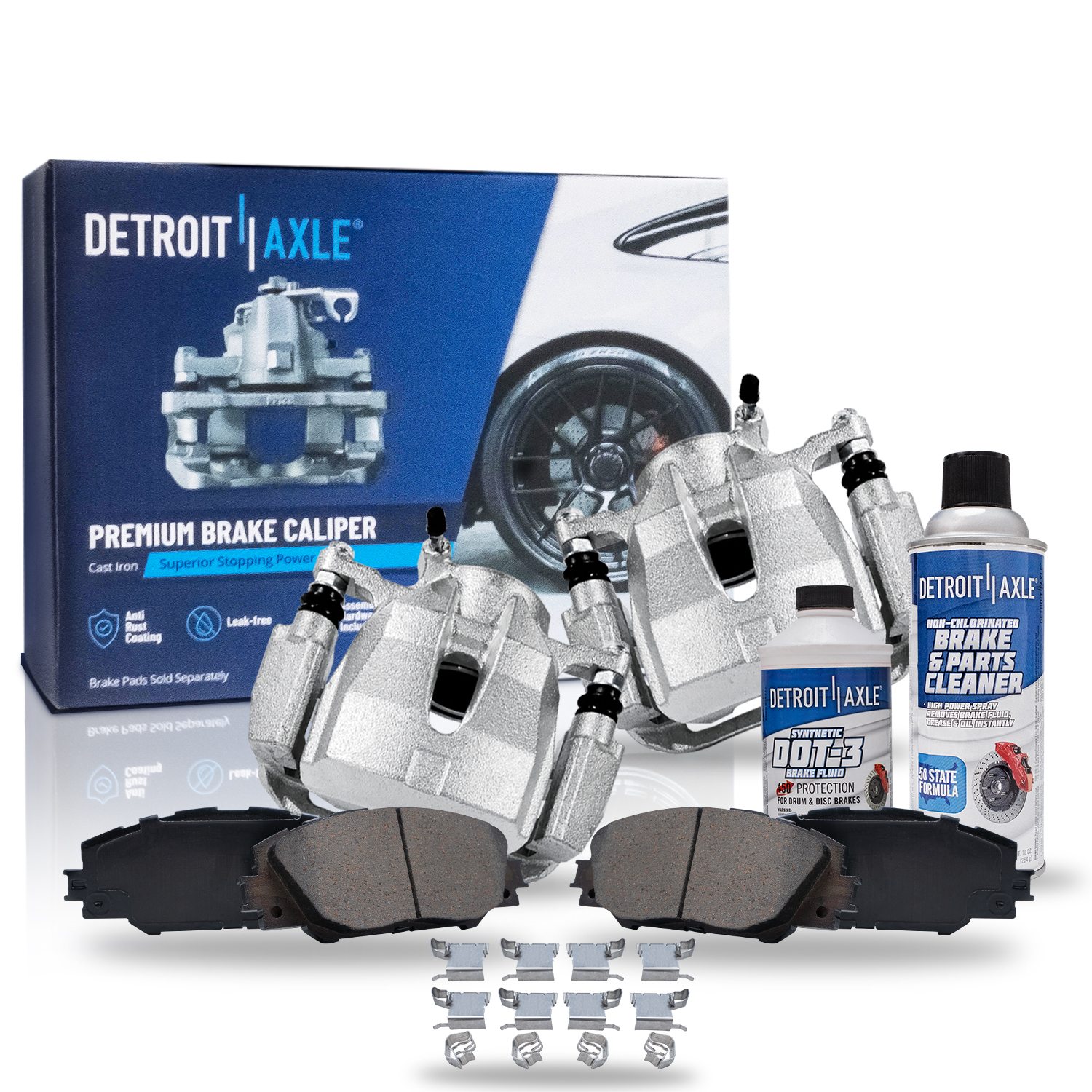 Detroit Axle Front Disc Brake Calipers Brakes Brake Pads Replacement