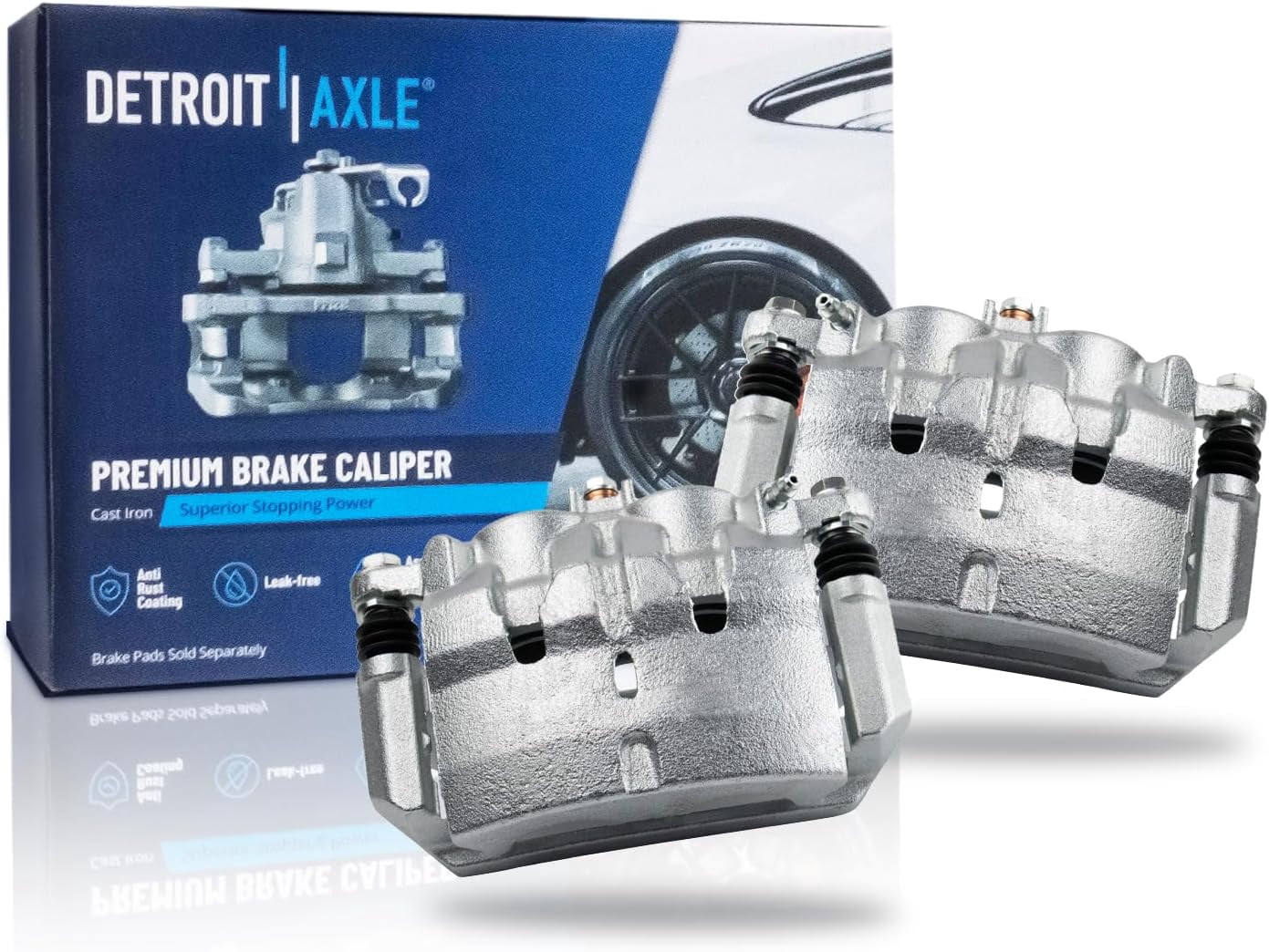 Detroit Axle - Front Disc Brake Calipers w/Brackets Replacement for 2007 2008 2009-2013 MDX, 2010 2011 2012 2013 ZDX - 2pc Set