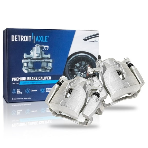 Detroit Axle - Front Disc Brake Calipers with Brackets Replacement for Toyota Mirai Corolla iM RAV4 Matrix Pontiac Vibe Scion tC - 2pc Set