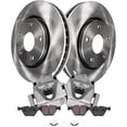 thumbnail image 1 of Detroit Axle - Front Disc Brake Rotors Ceramic Pads Calipers w/Bracket Replacement for BMW 323i 328i xDrive X1 328xi - 6pc Set, 1 of 1
