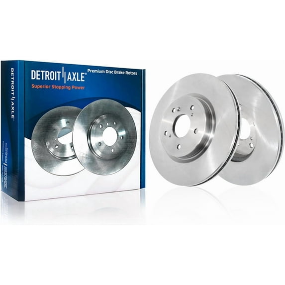 Detroit Axle - Front Disc Brake Rotors for Honda Odyssey Pilot Ridgeline Passport Acura Mdx: 12.60" Front Rotors