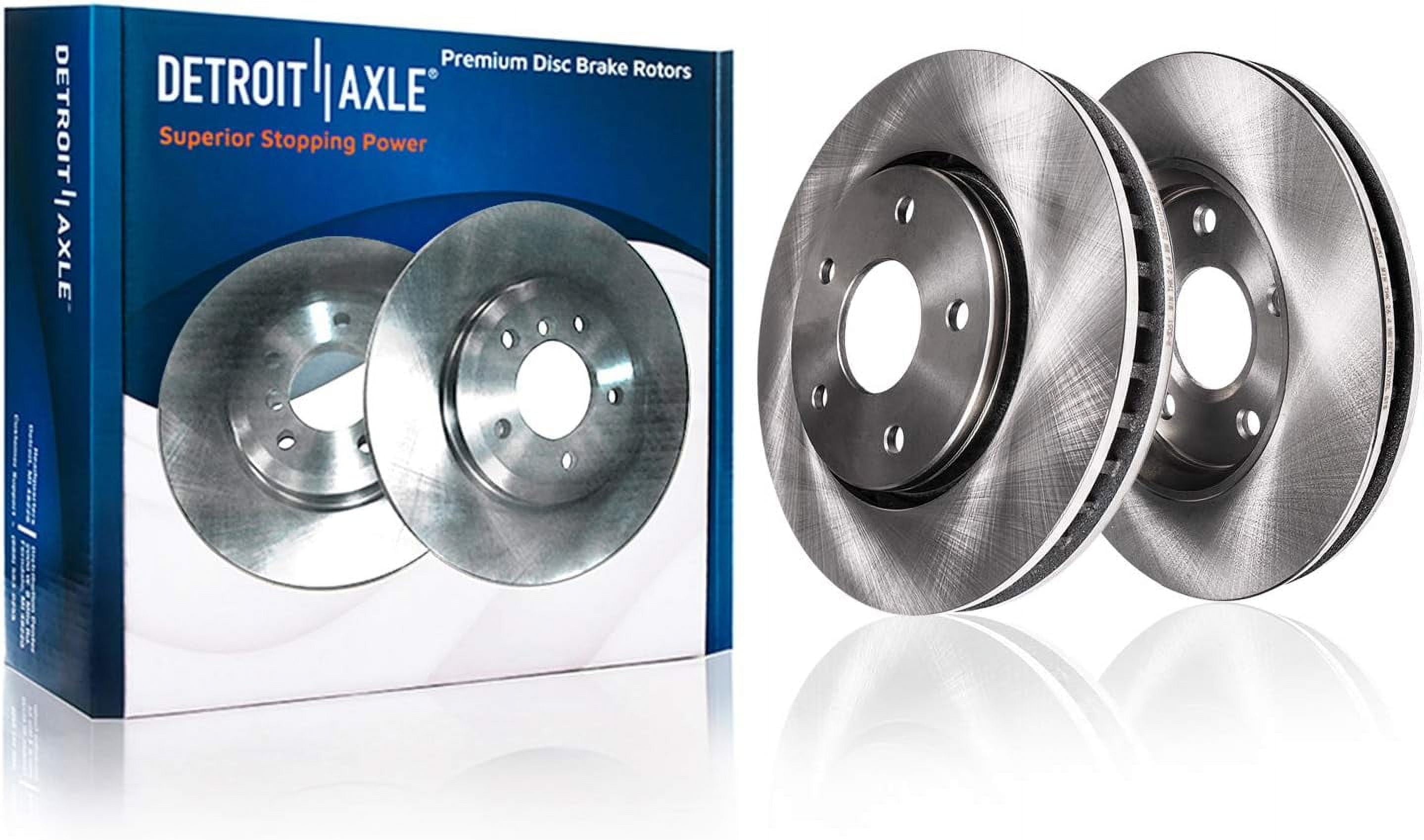 Detroit Axle - Front Disc Brake Rotors for Mercedes-Benz CLS550 CLS500 E550 GLK350 GLK250: 12.99 inch Rotors