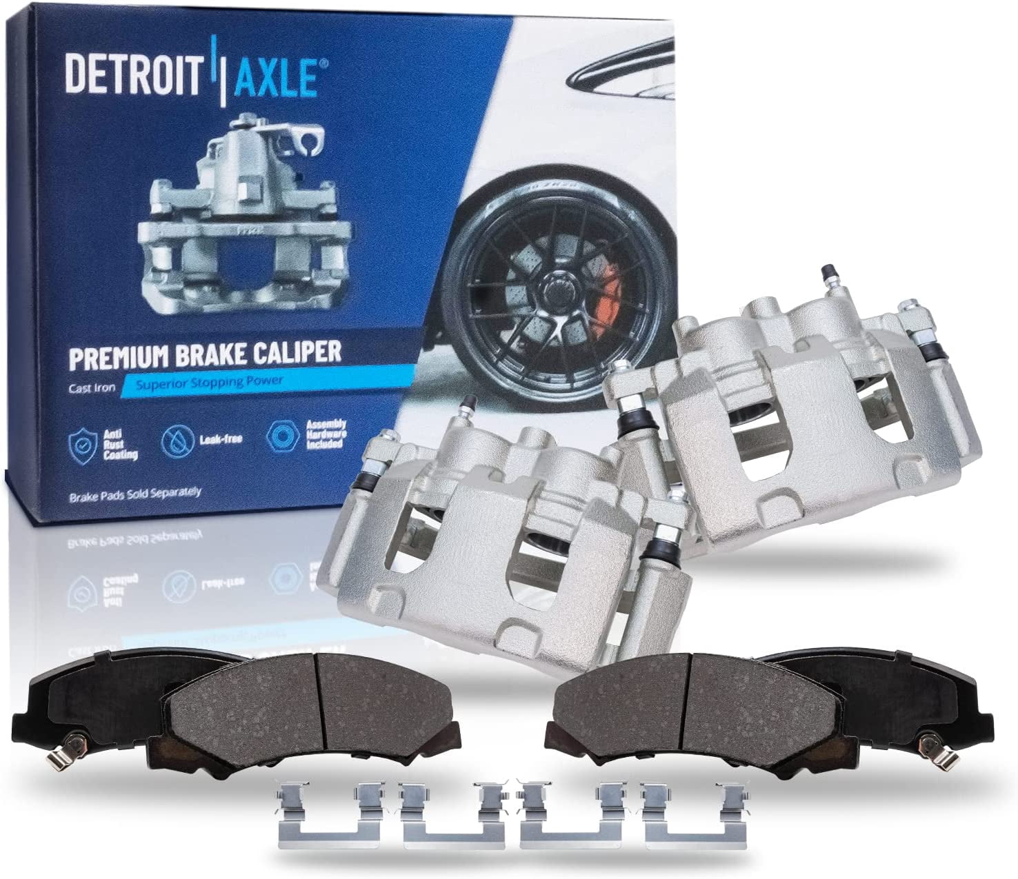 MotorbyMotor 303mm Front Brake Kit Rotors and Ceramic Pads fits for Chevy Monte