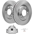 thumbnail image 1 of Detroit Axle - Front Disc Rotors Driver Side Brake Caliper for 2001-2007 Dodge Grand Caravan Chrysler Town & Country - 3pc Set, 1 of 6