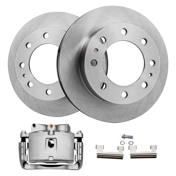 Detroit Axle - 3pc Front Brake Rotors Brake Caliper for Chevy GMC Express Savana Silverado Sierra 1500HD 3500 Classic 1500 2500 3500 HD Avalanche Suburban Yukon XL 2500 Cadillac DeVille Hummer H2